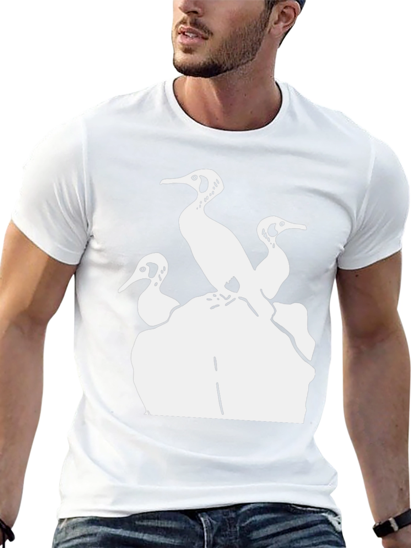 Cormorant Silhouette T-Shirt - Black