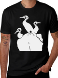 Cormorant Silhouette T-Shirt - Black
