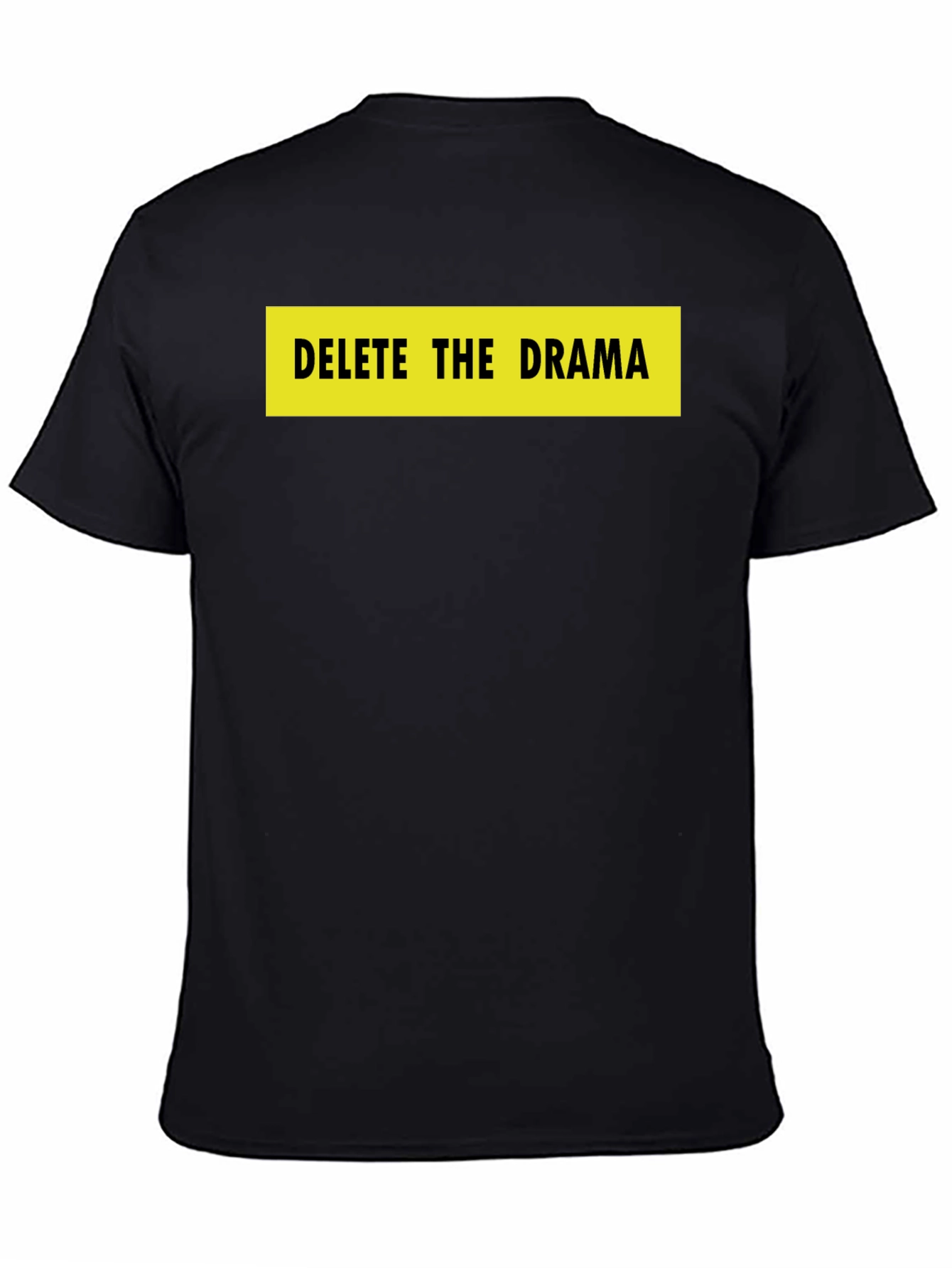 Delete the Drama Black Graphic Tee