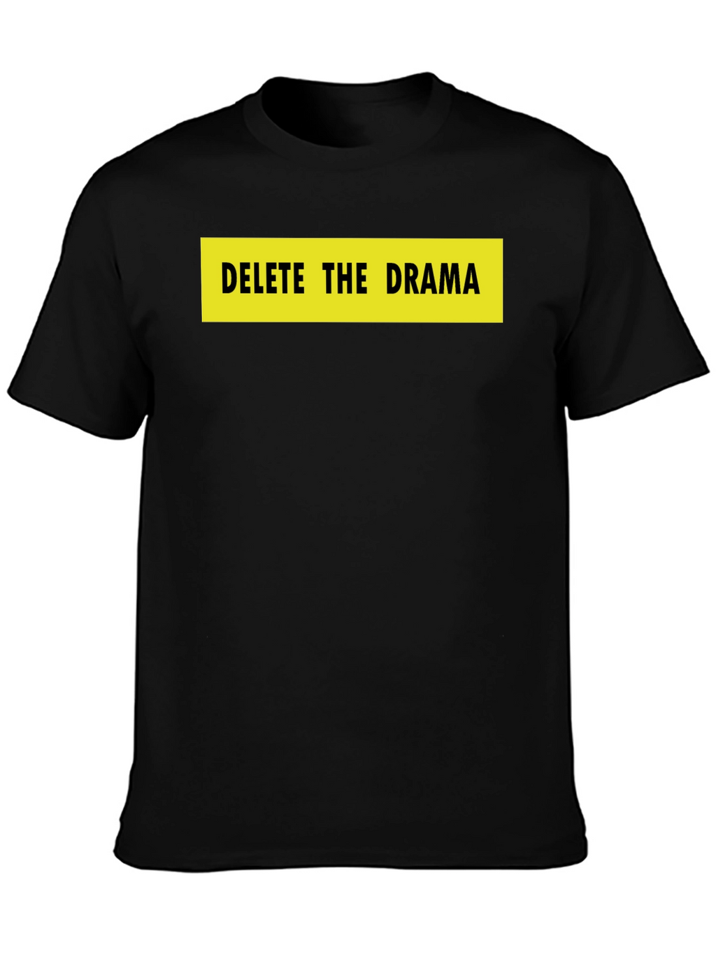 Delete the Drama Black Graphic Tee
