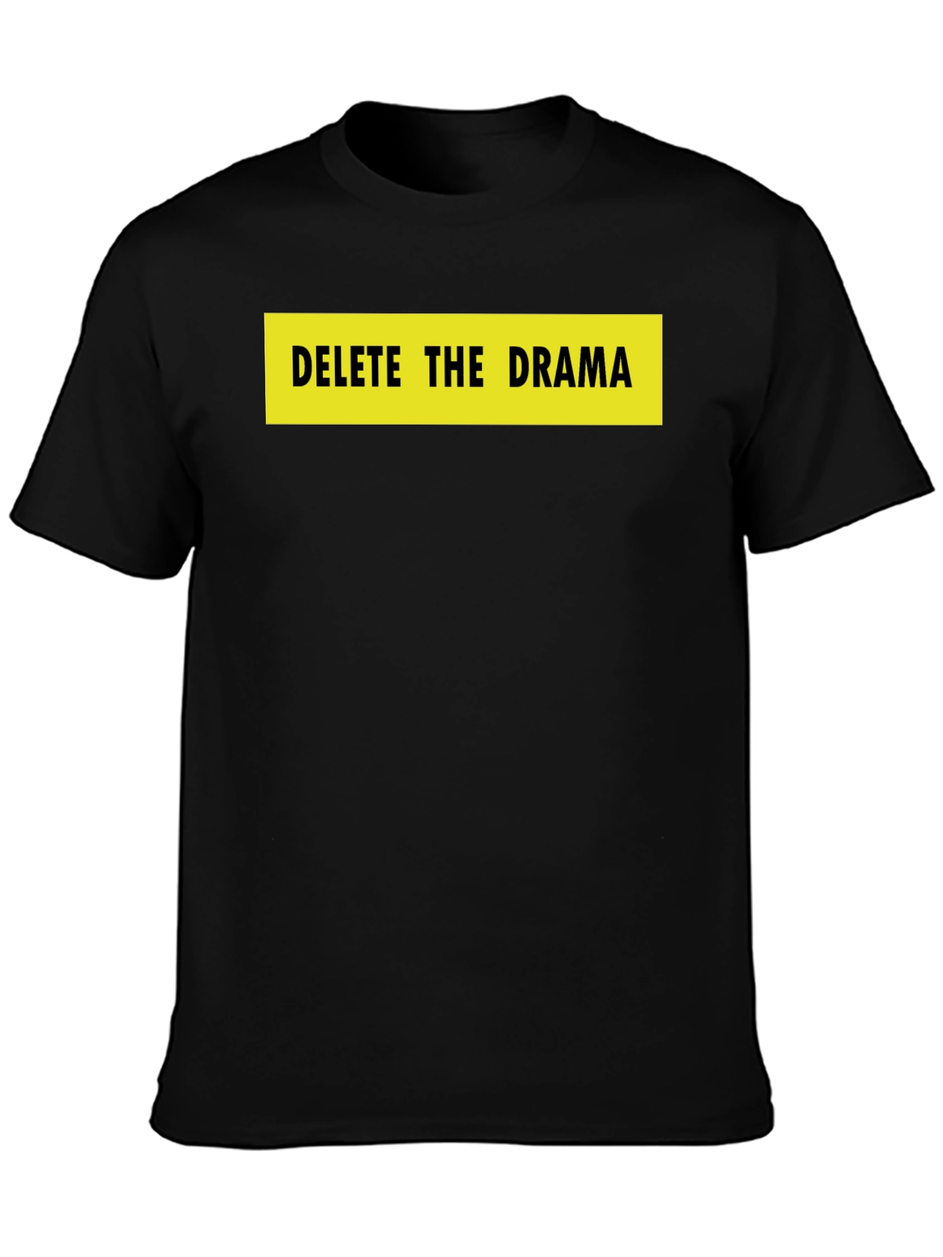 Delete the Drama Black Graphic Tee