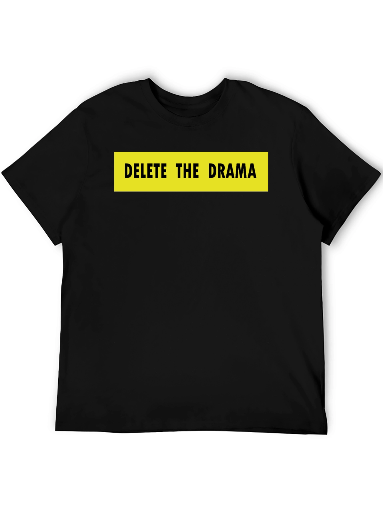 Delete the Drama Black Graphic Tee