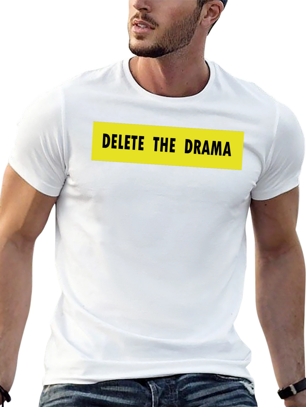 Delete the Drama Black Graphic Tee