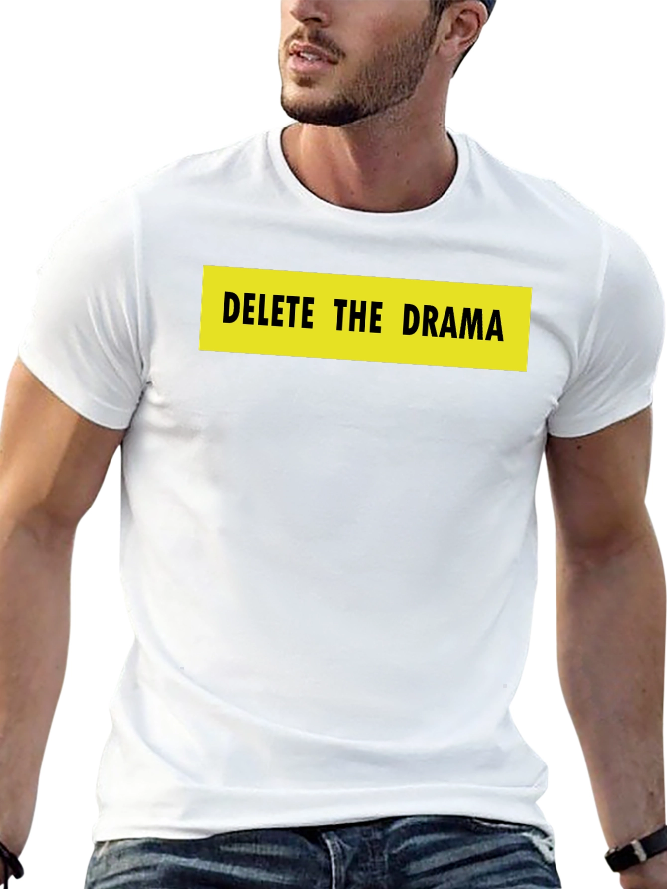 Delete the Drama Black Graphic Tee