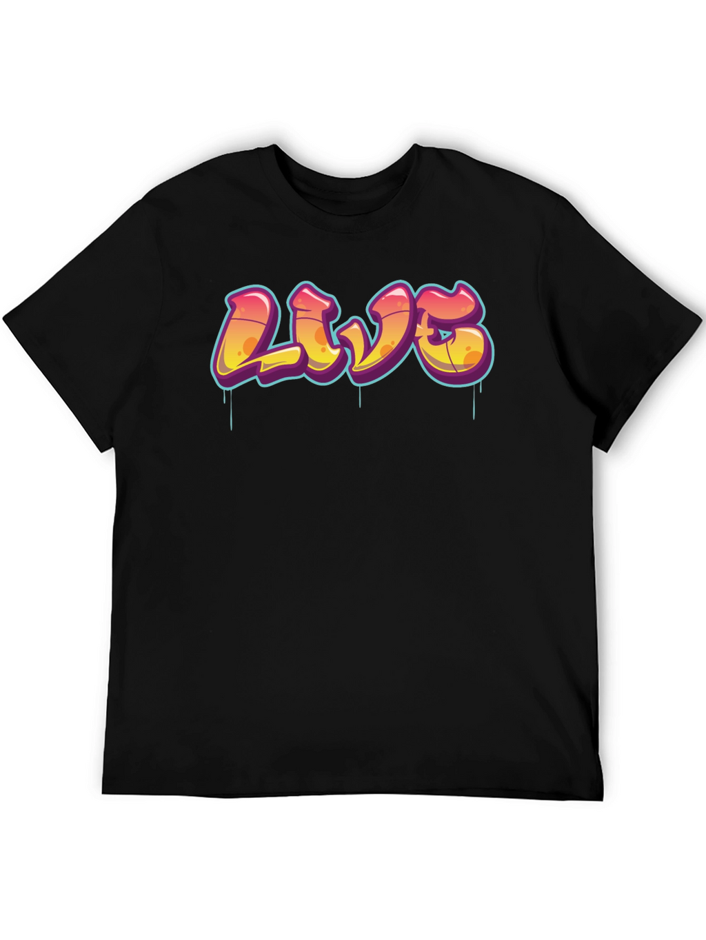 Urban Style Graphic Tee - LIVE Graffiti Design