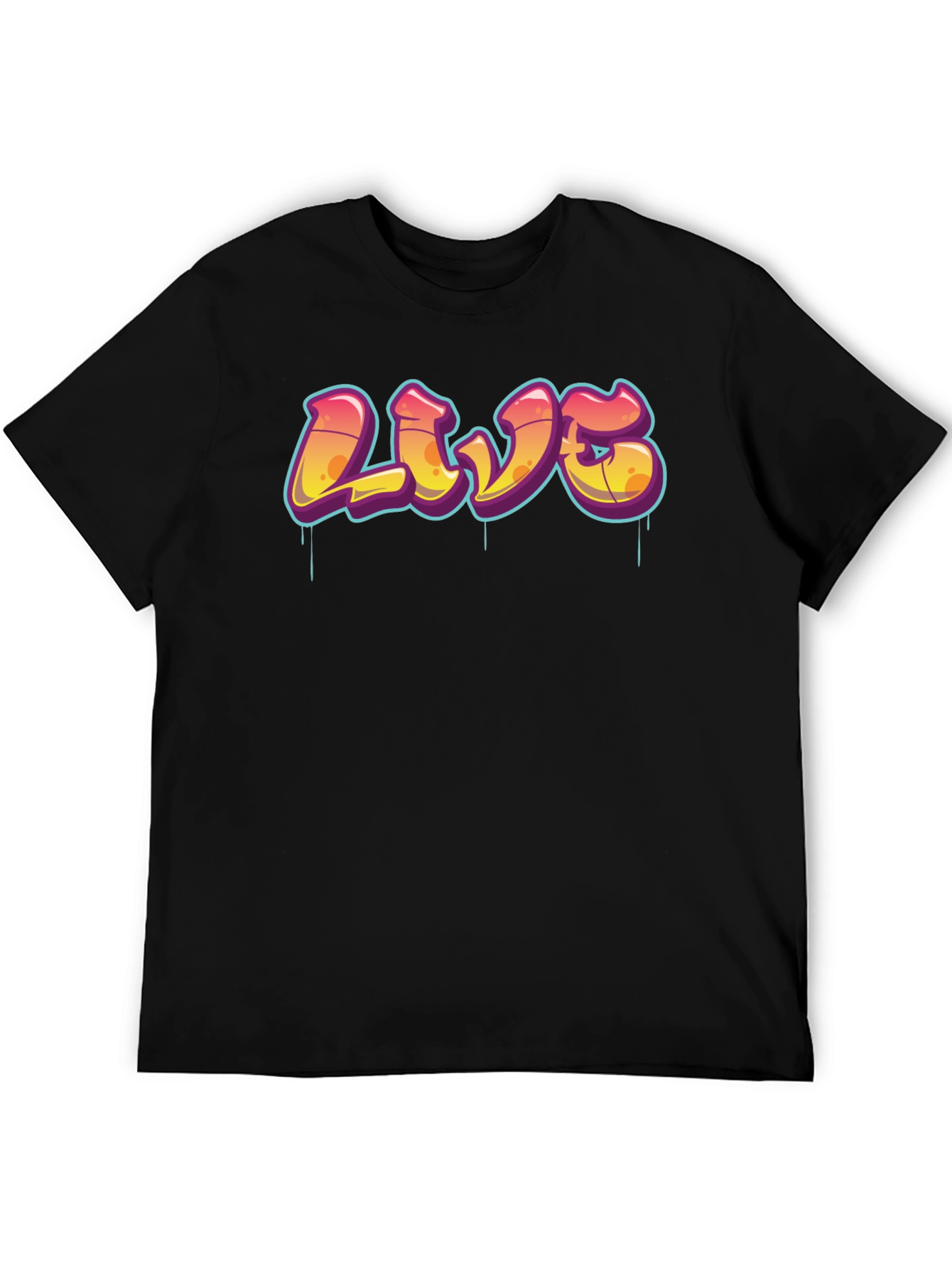 Urban Style Graphic Tee - LIVE Graffiti Design