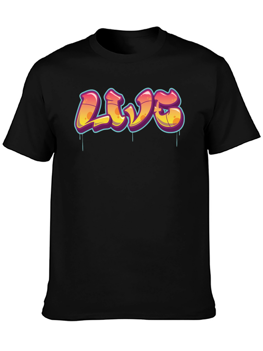 Urban Style Graphic Tee - LIVE Graffiti Design