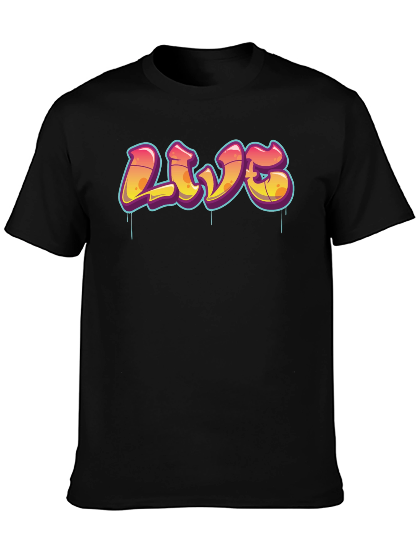 Urban Style Graphic Tee - LIVE Graffiti Design