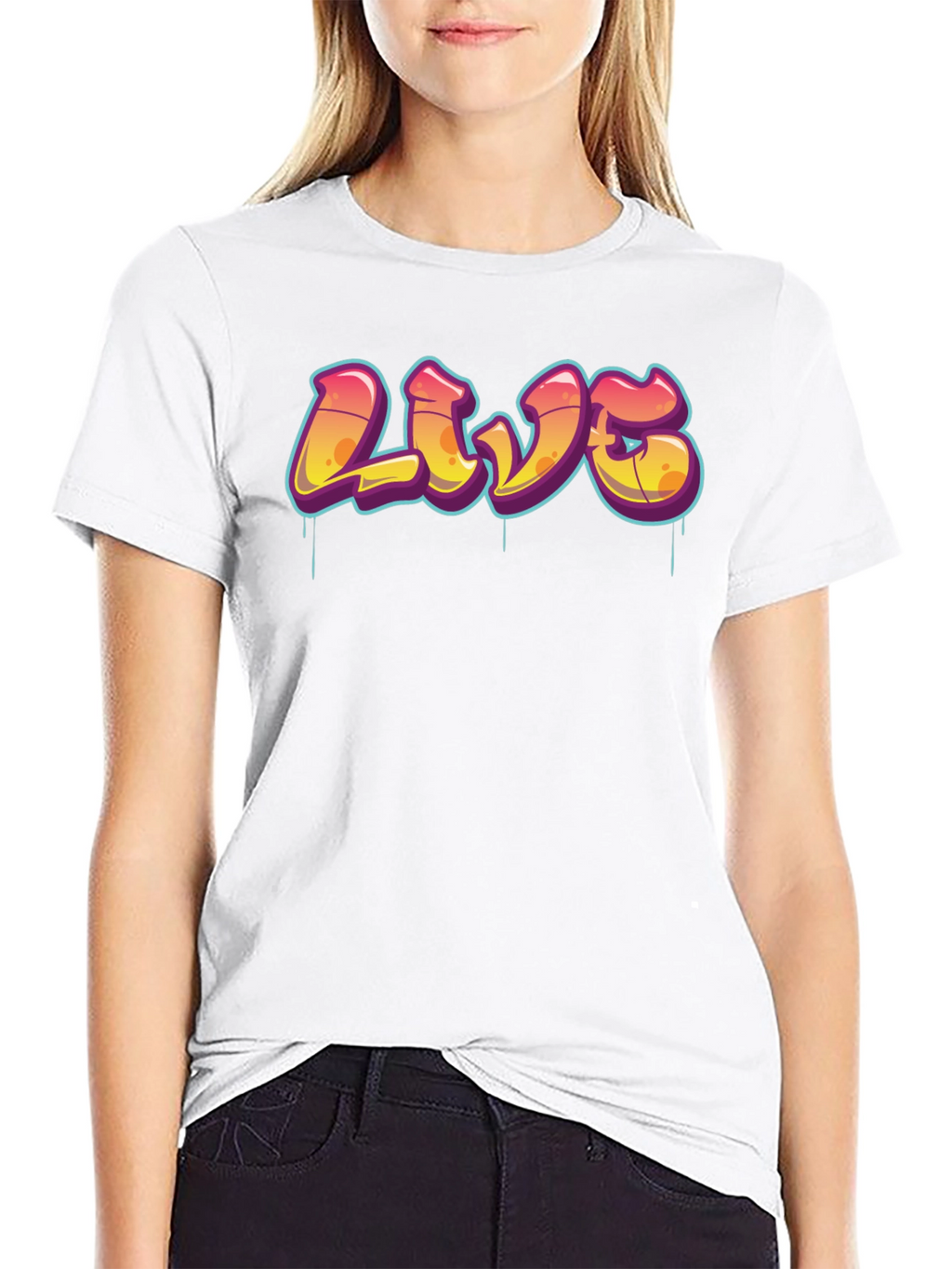 Urban Style Graphic Tee - LIVE Graffiti Design