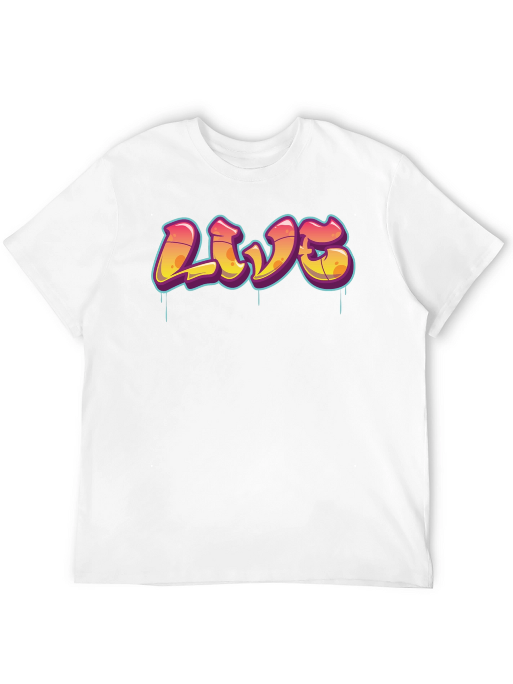 Urban Style Graphic Tee - LIVE Graffiti Design