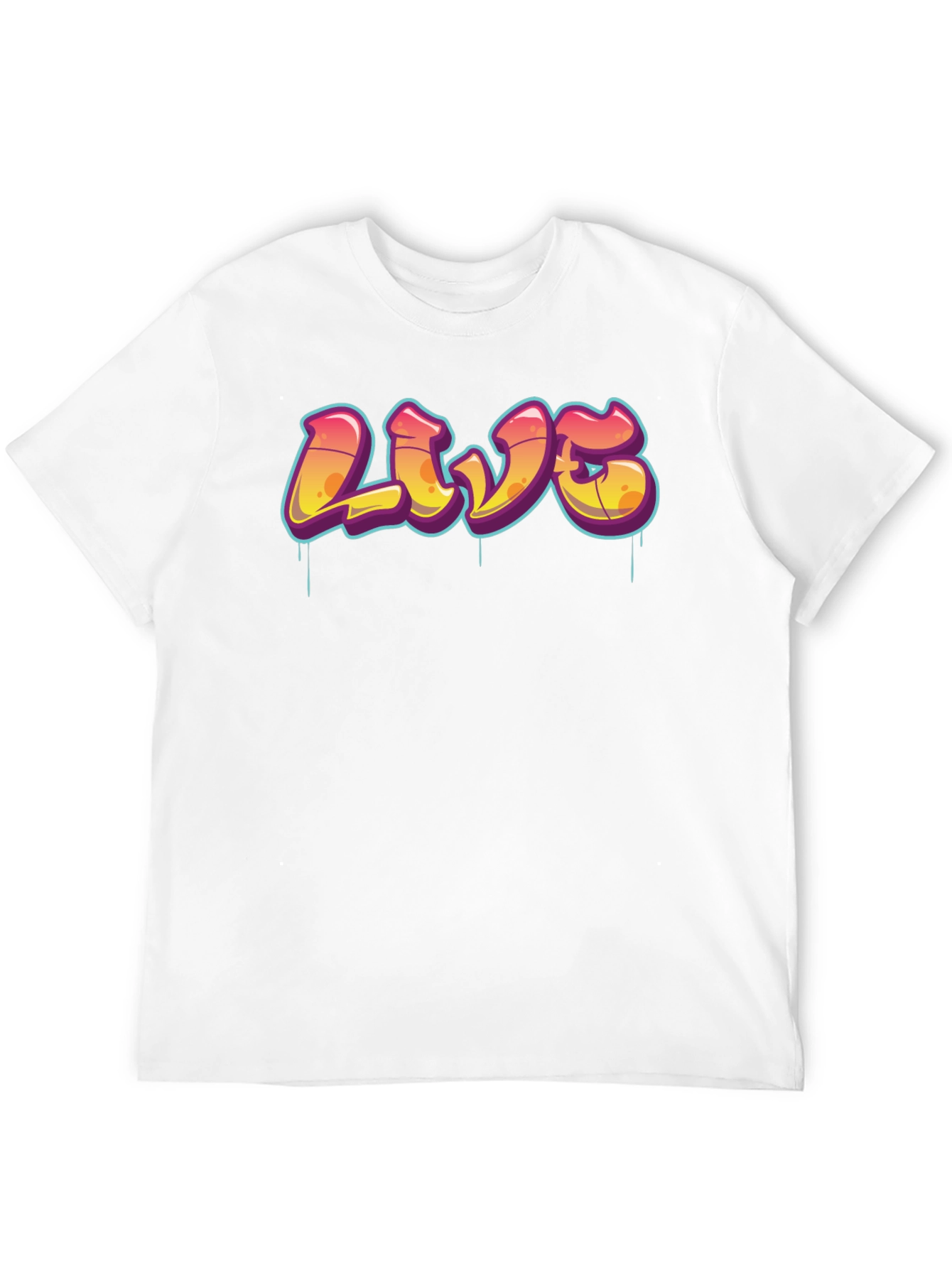 Urban Style Graphic Tee - LIVE Graffiti Design