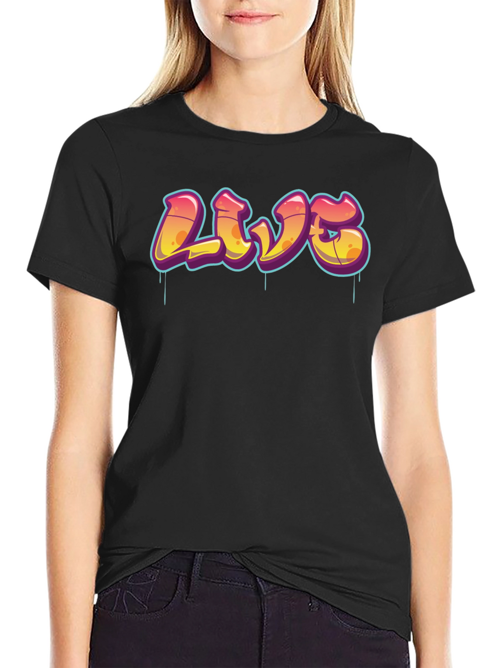 Urban Style Graphic Tee - LIVE Graffiti Design