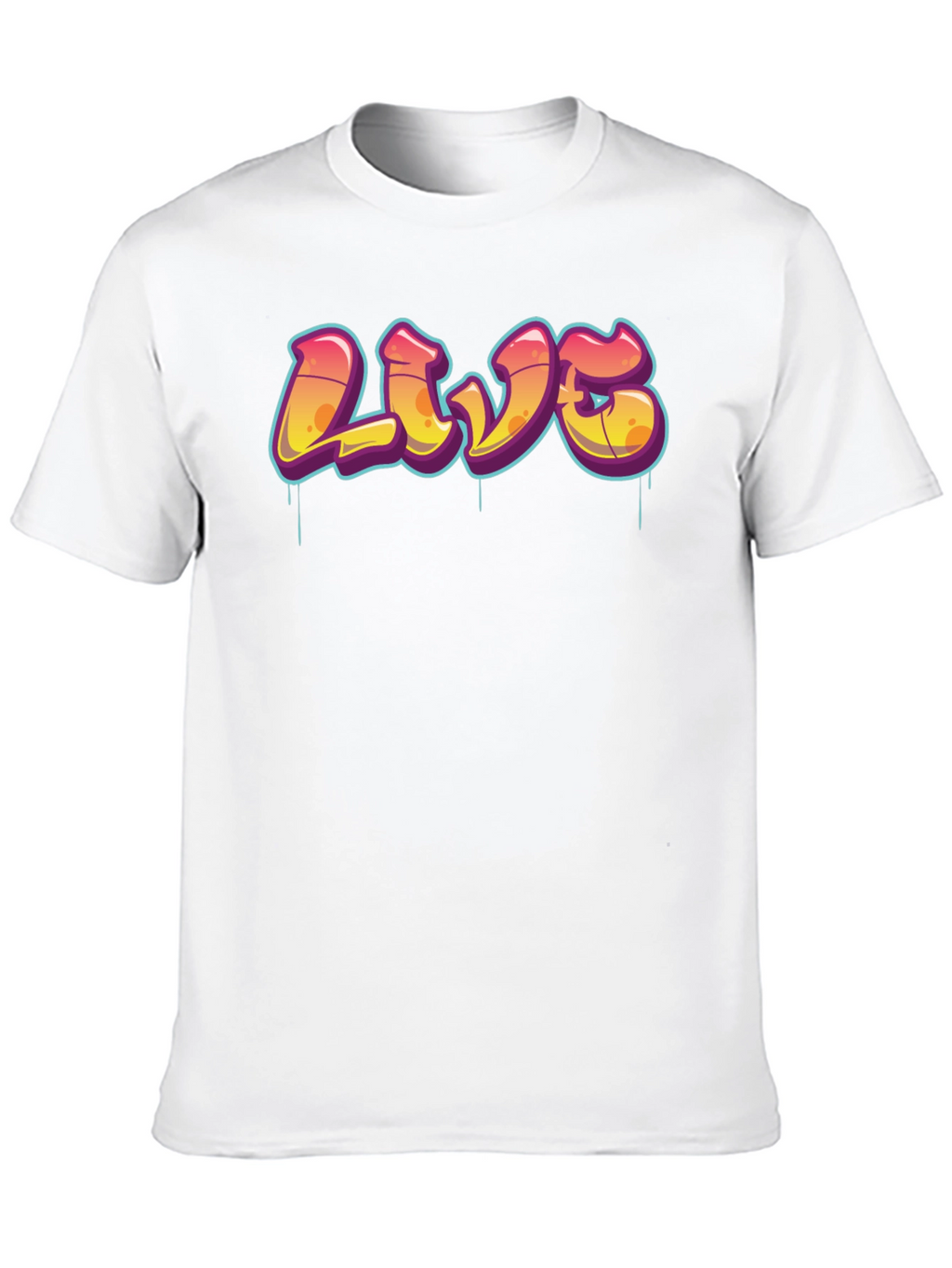 Urban Style Graphic Tee - LIVE Graffiti Design