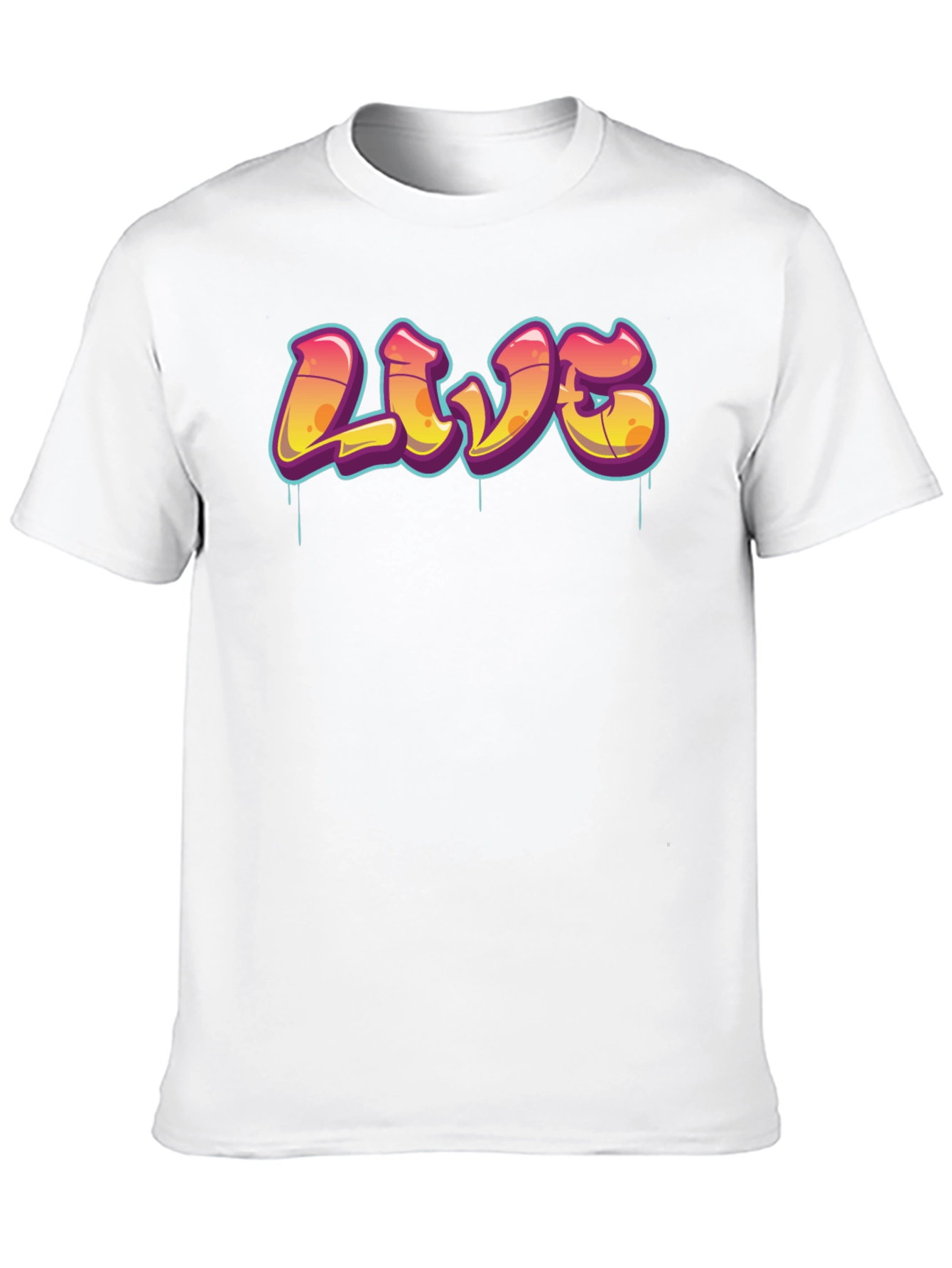 Urban Style Graphic Tee - LIVE Graffiti Design