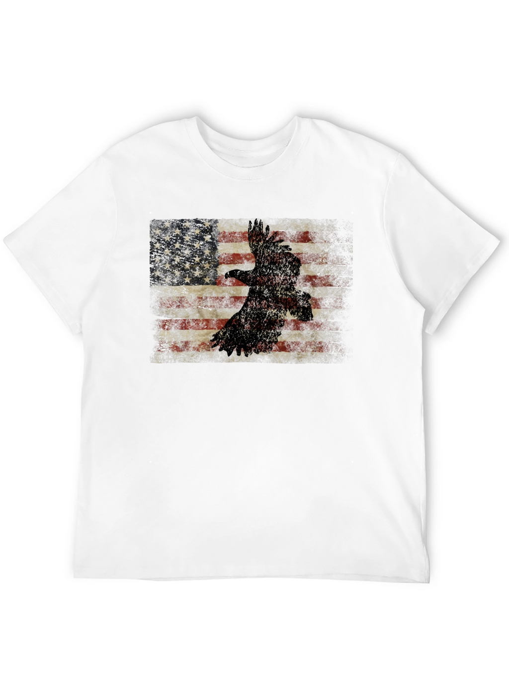 American Flag Eagle Graphic T-Shirt