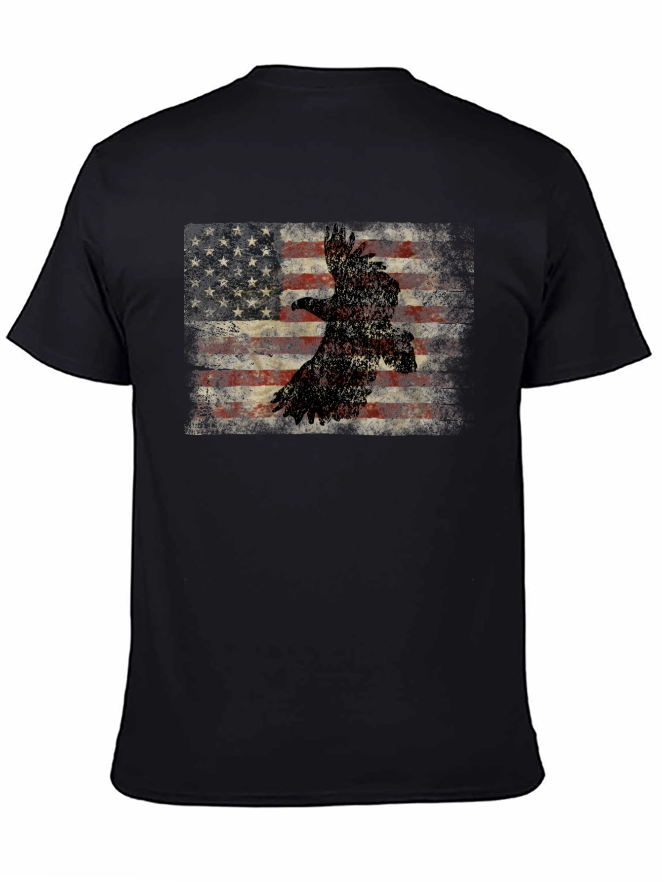 American Flag Eagle Graphic T-Shirt