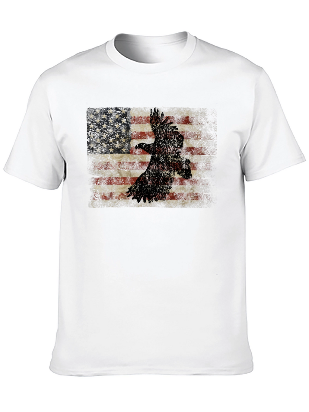American Flag Eagle Graphic T-Shirt