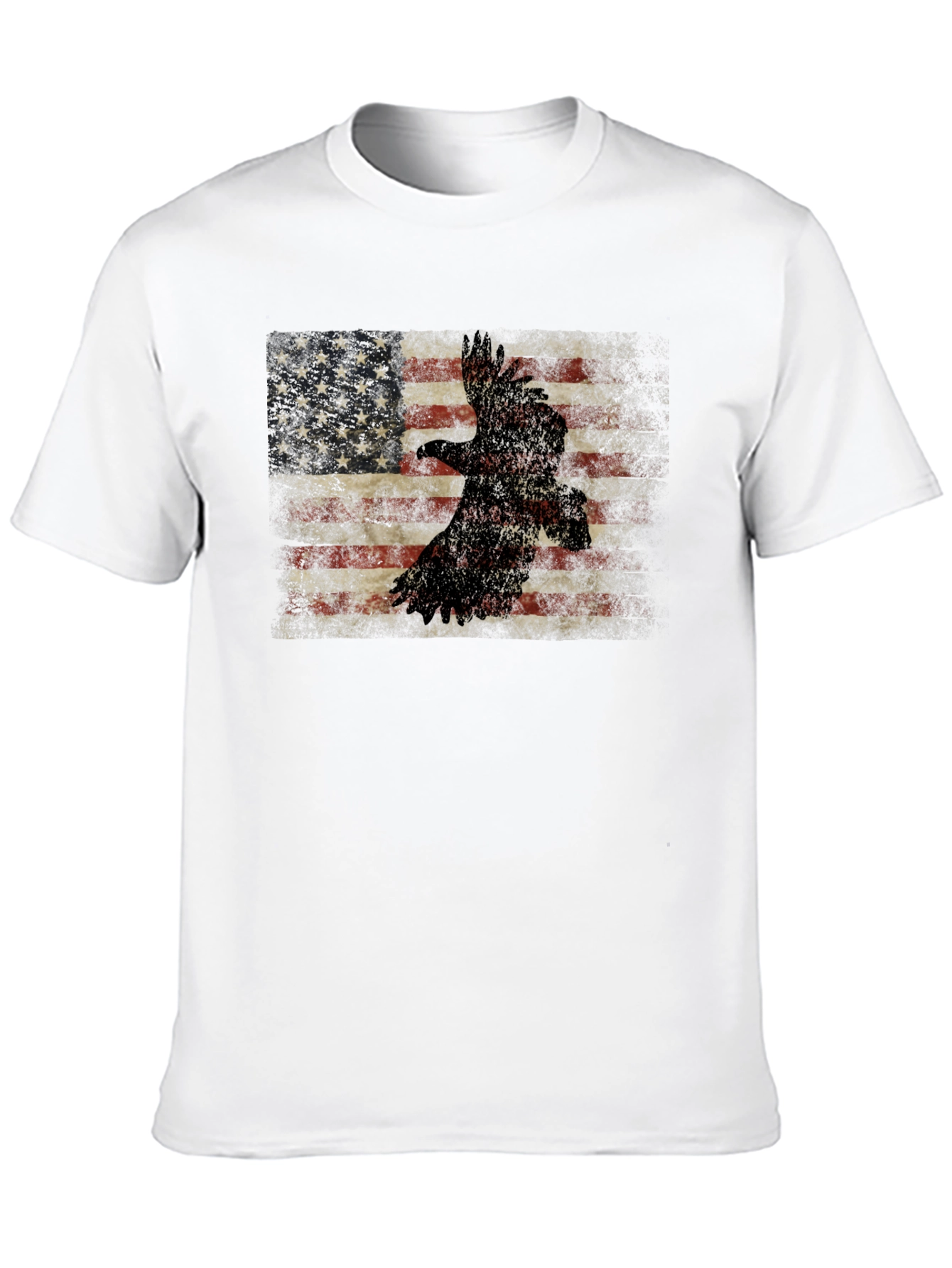 American Flag Eagle Graphic T-Shirt