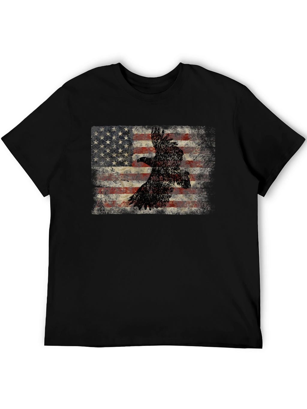 American Flag Eagle Graphic T-Shirt