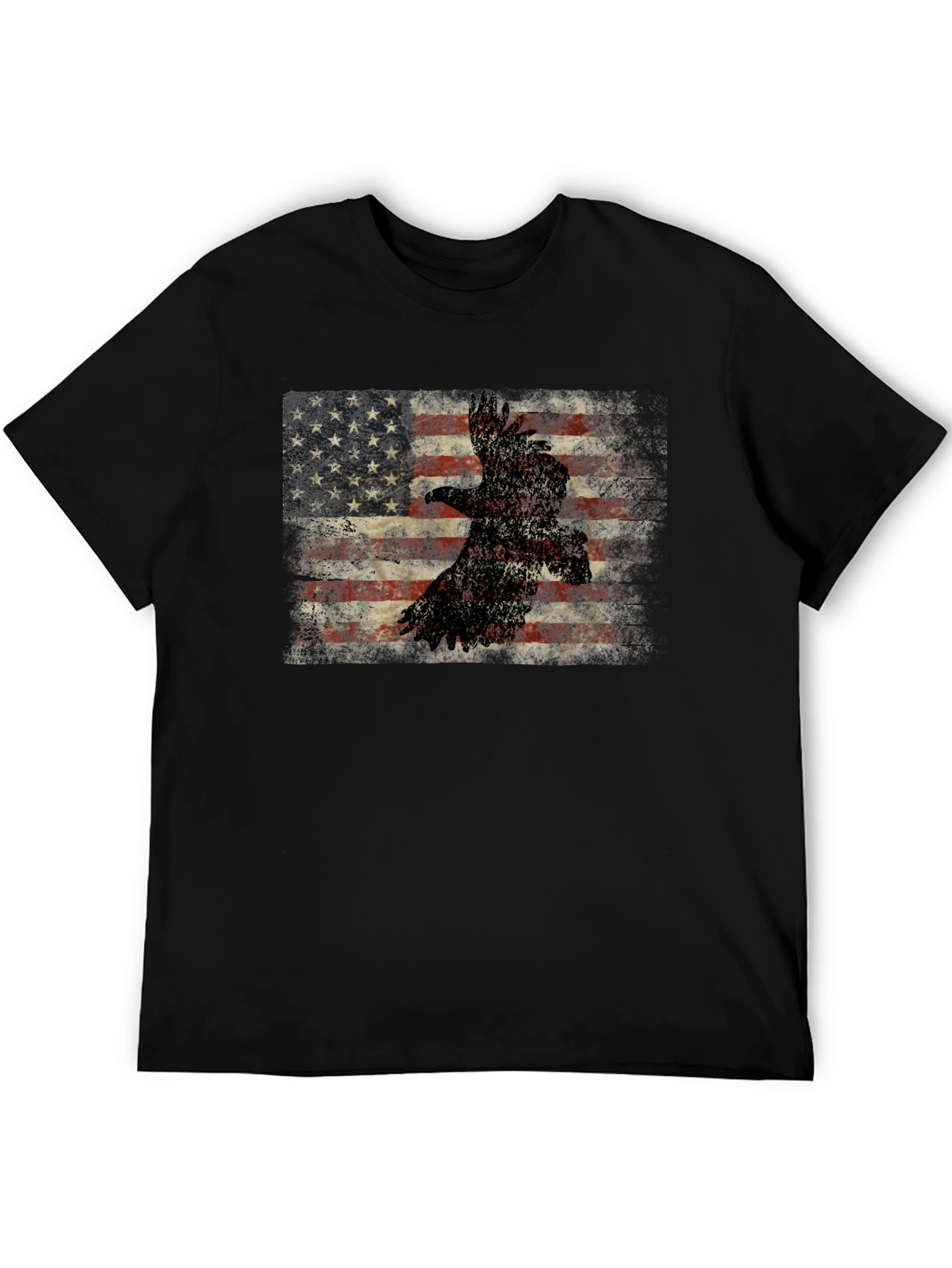 American Flag Eagle Graphic T-Shirt