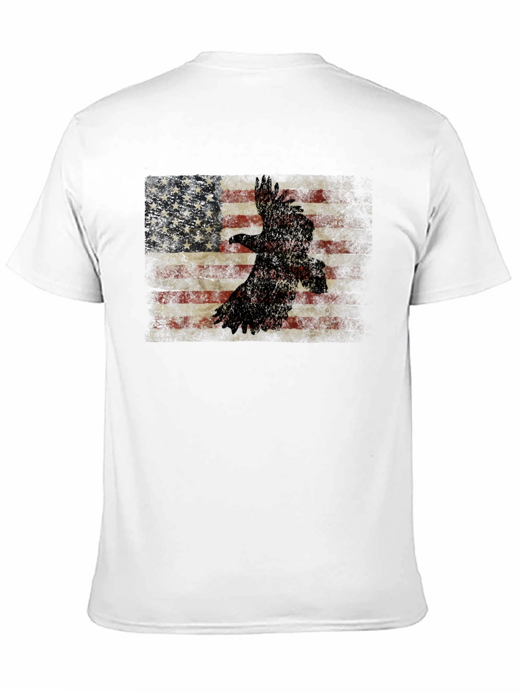 American Flag Eagle Graphic T-Shirt