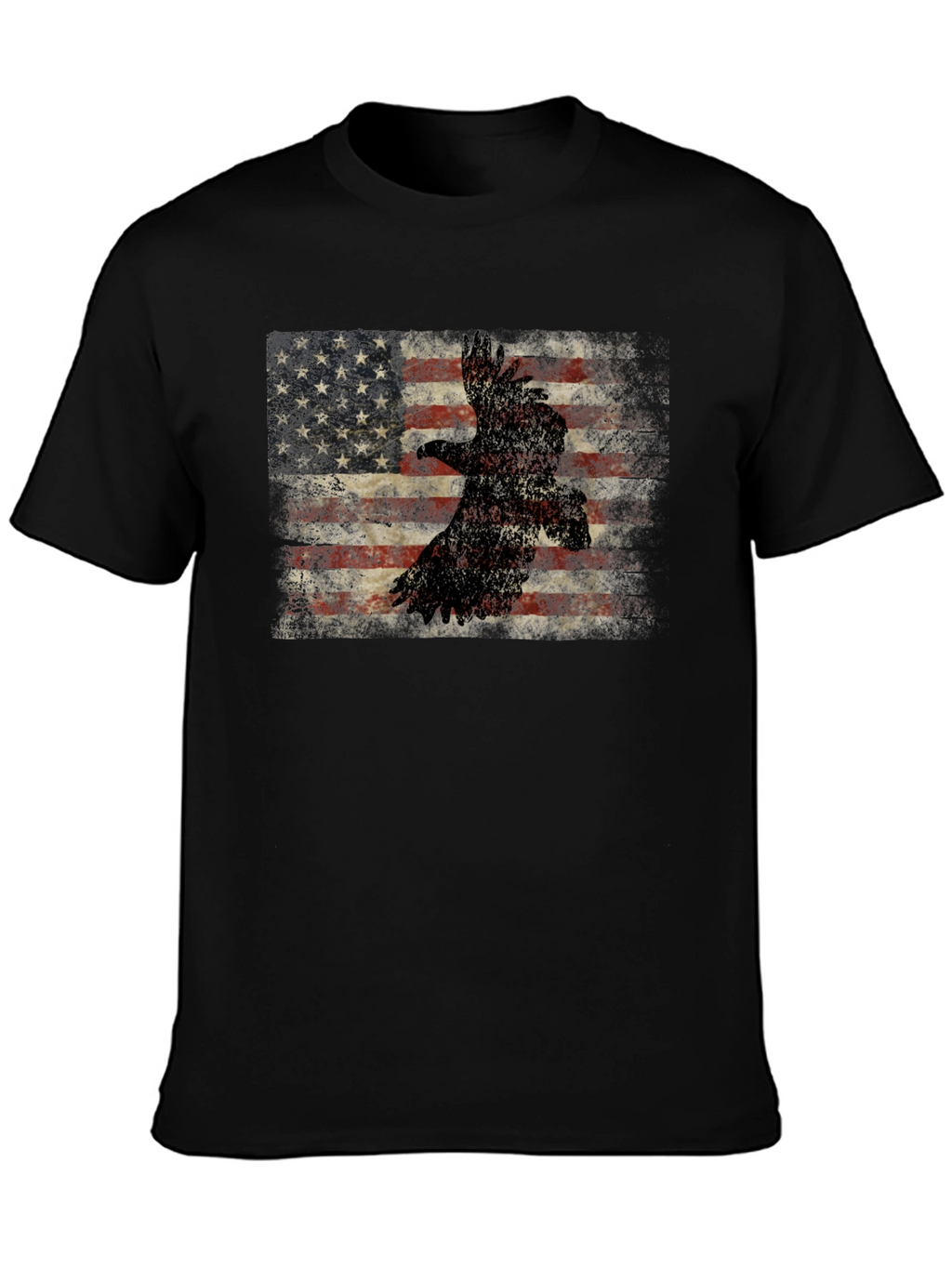 American Flag Eagle Graphic T-Shirt