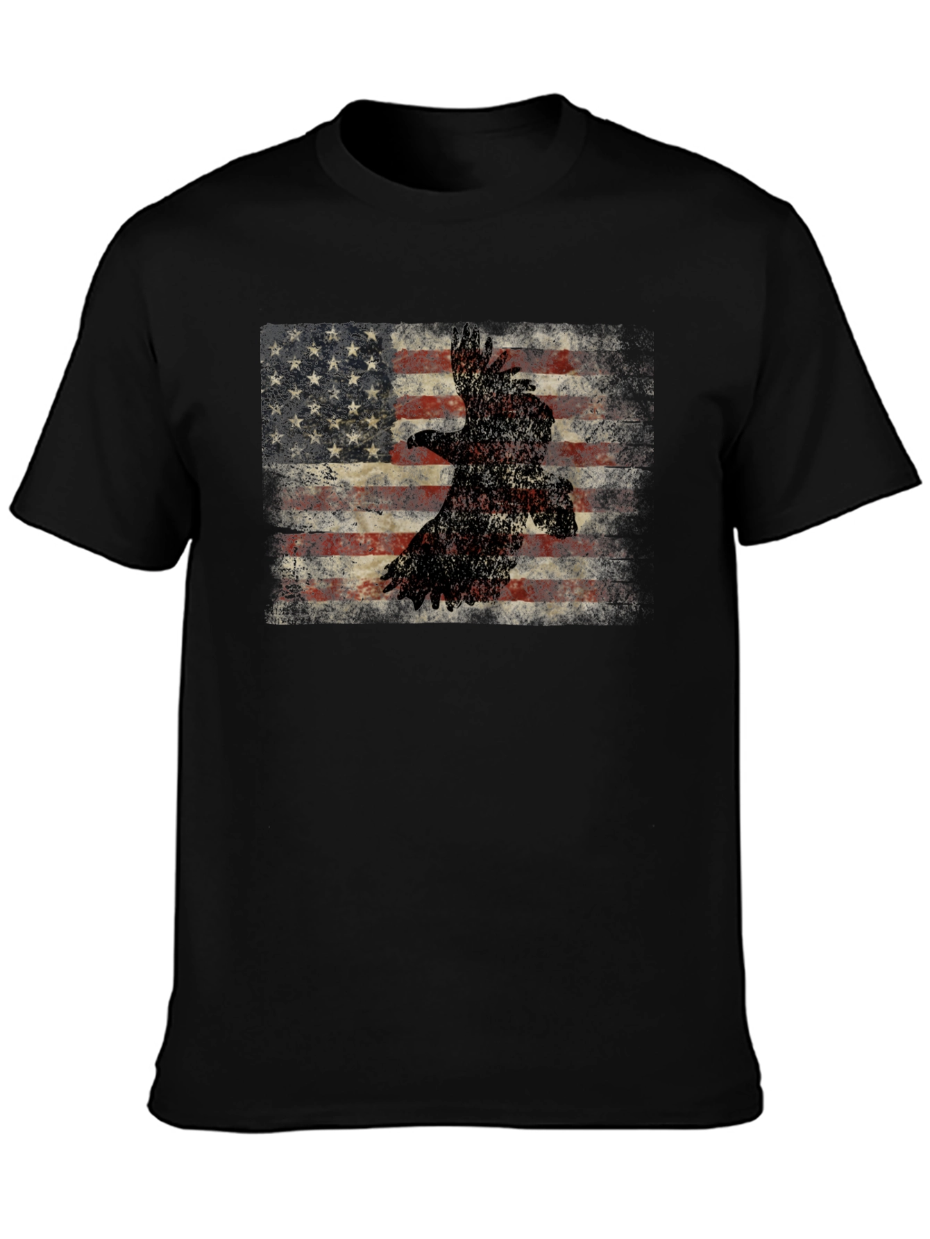 American Flag Eagle Graphic T-Shirt
