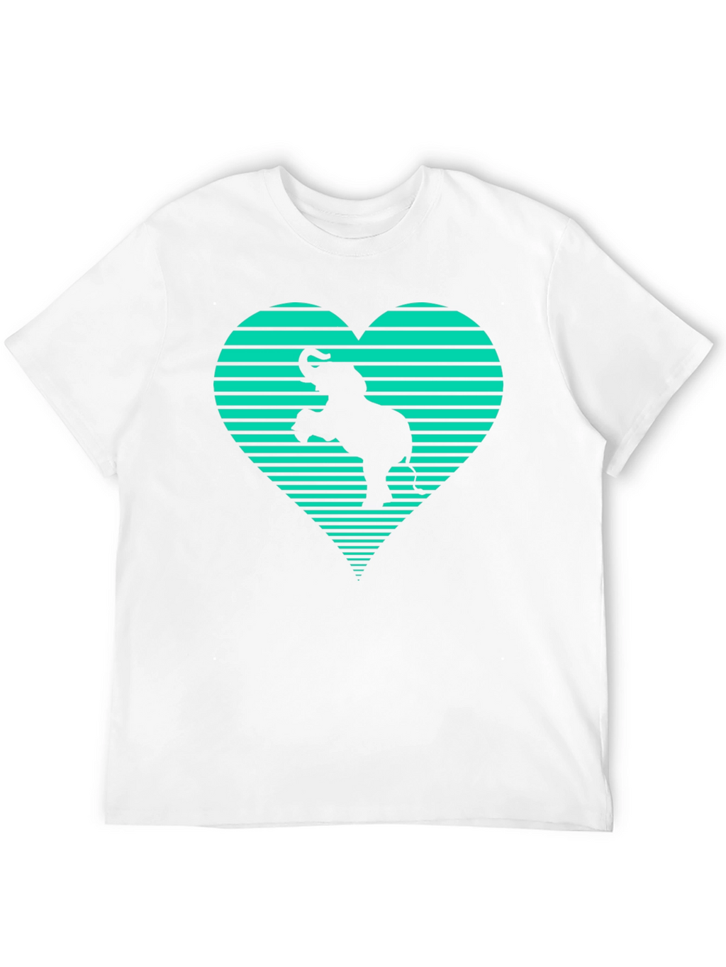 Elephant Heart Graphic Tee - Black