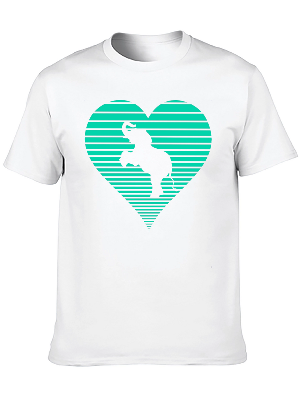 Elephant Heart Graphic Tee - Black