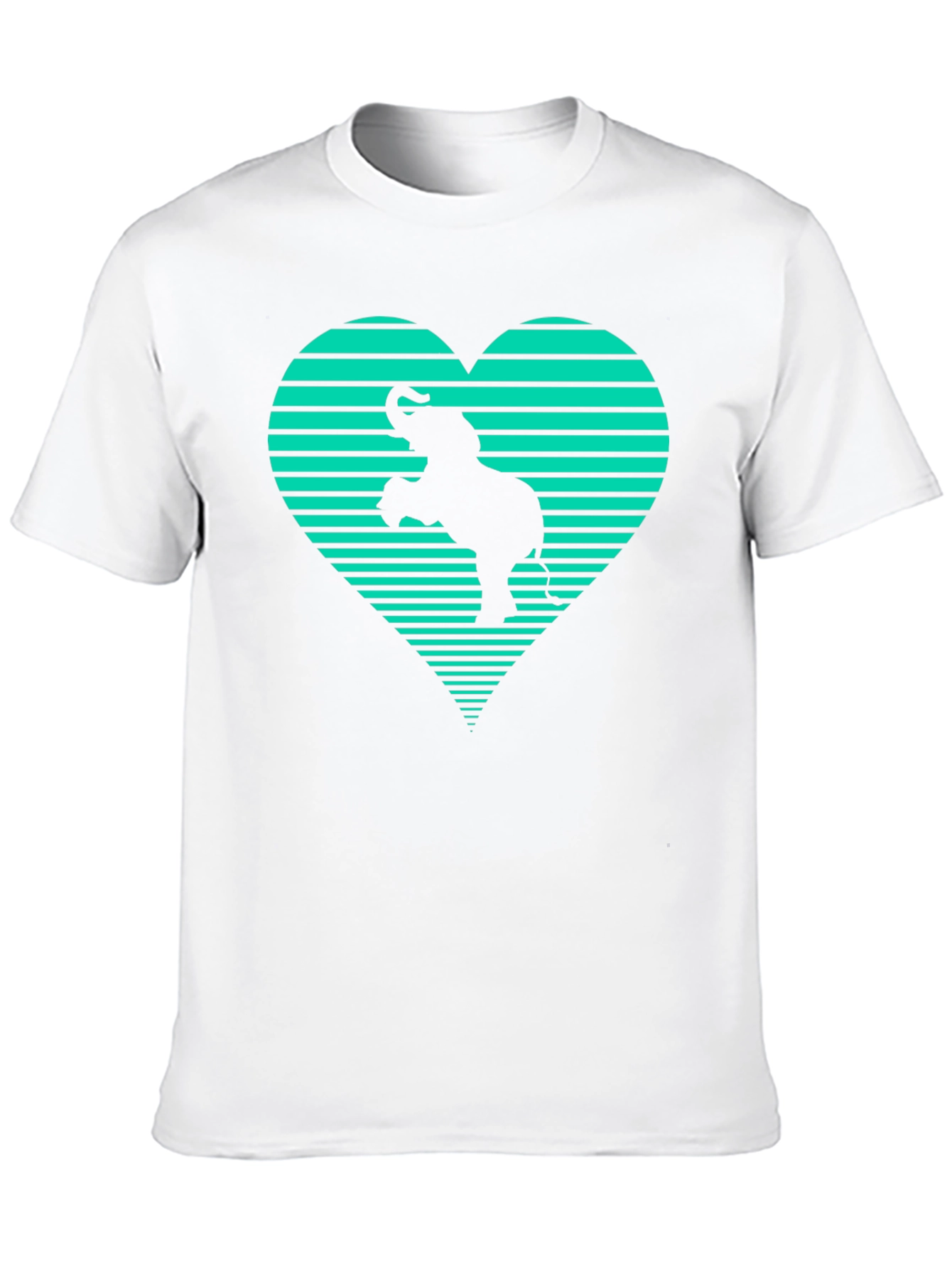 Elephant Heart Graphic Tee - Black