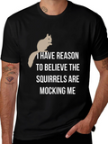 Squirrel Mocking T-Shirt - Humorous Graphic Tee