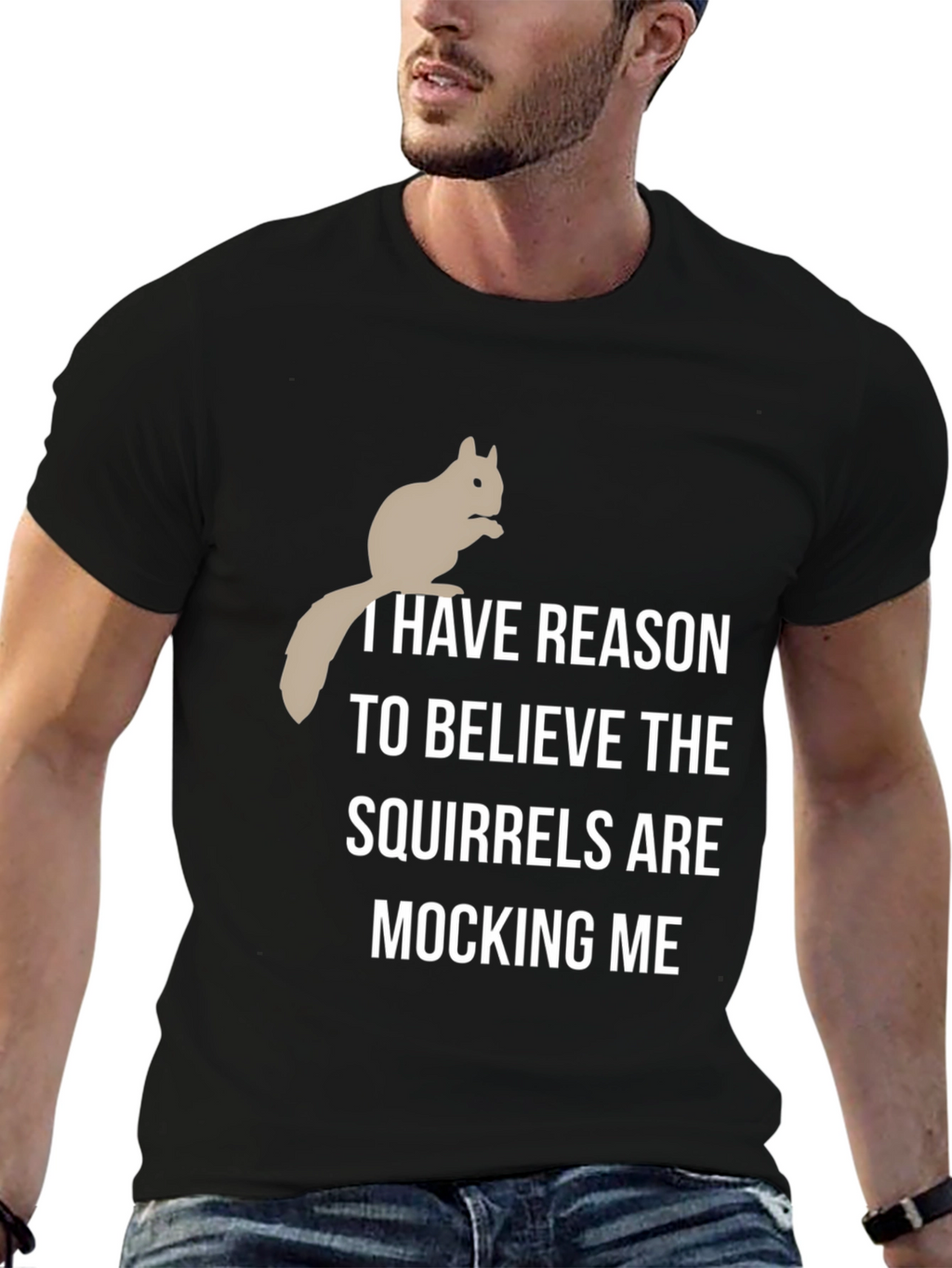 Squirrel Mocking T-Shirt - Humorous Graphic Tee