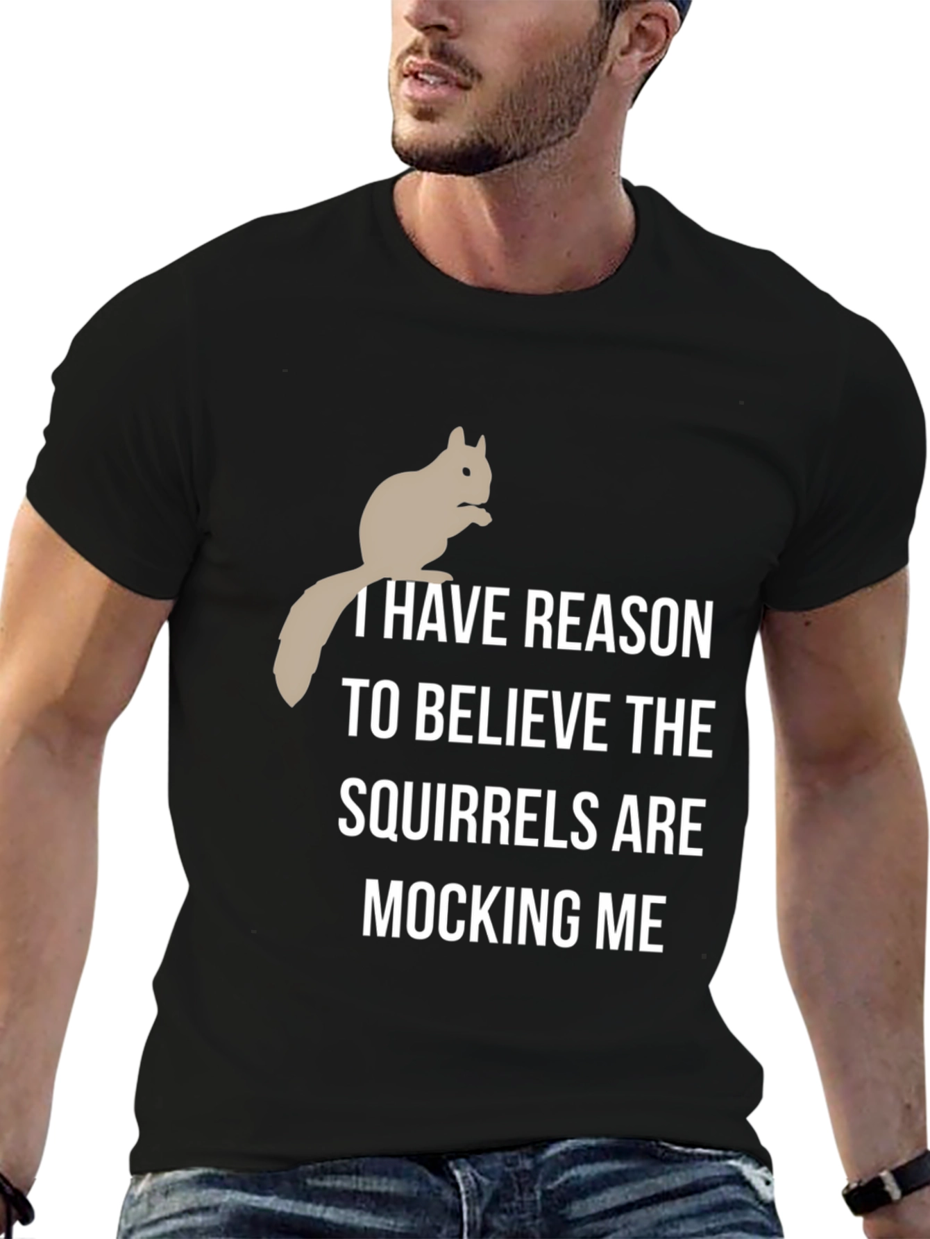 Squirrel Mocking T-Shirt - Humorous Graphic Tee