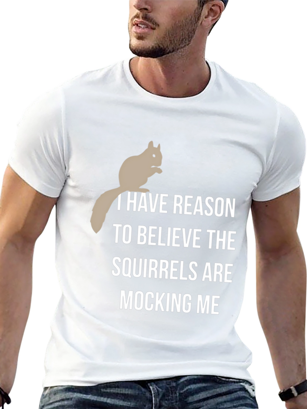 Squirrel Mocking T-Shirt - Humorous Graphic Tee