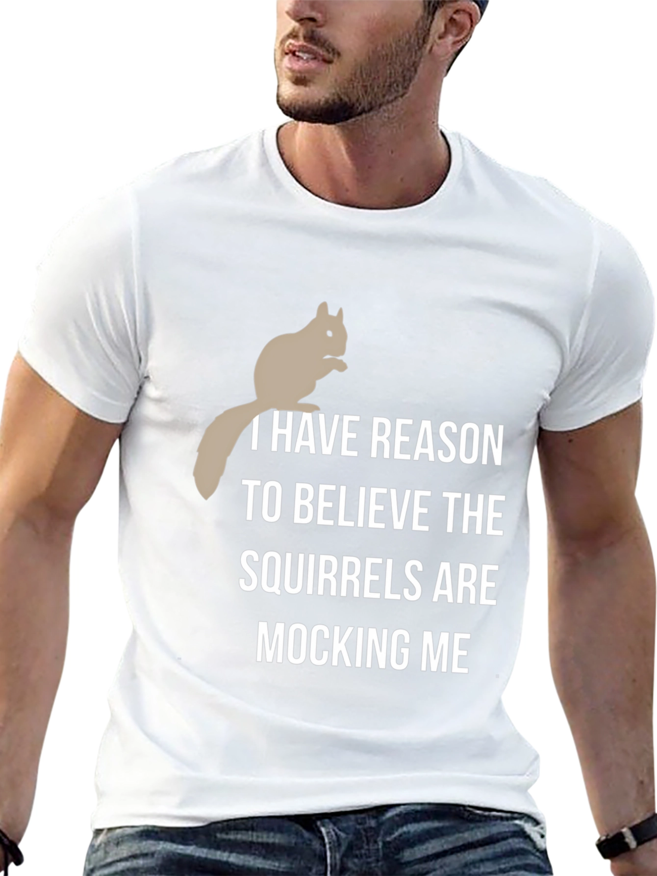Squirrel Mocking T-Shirt - Humorous Graphic Tee
