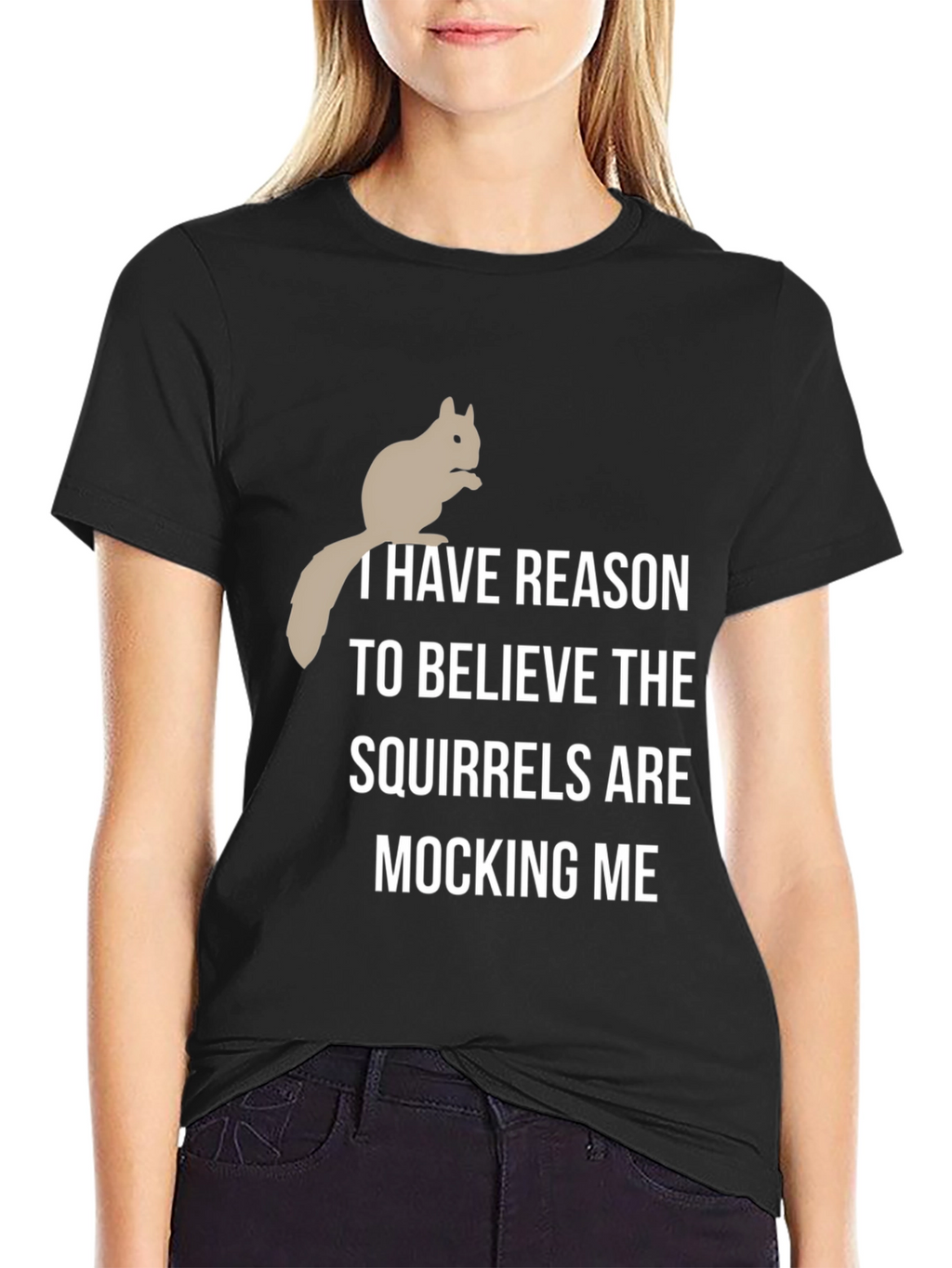 Squirrel Mocking T-Shirt - Humorous Graphic Tee