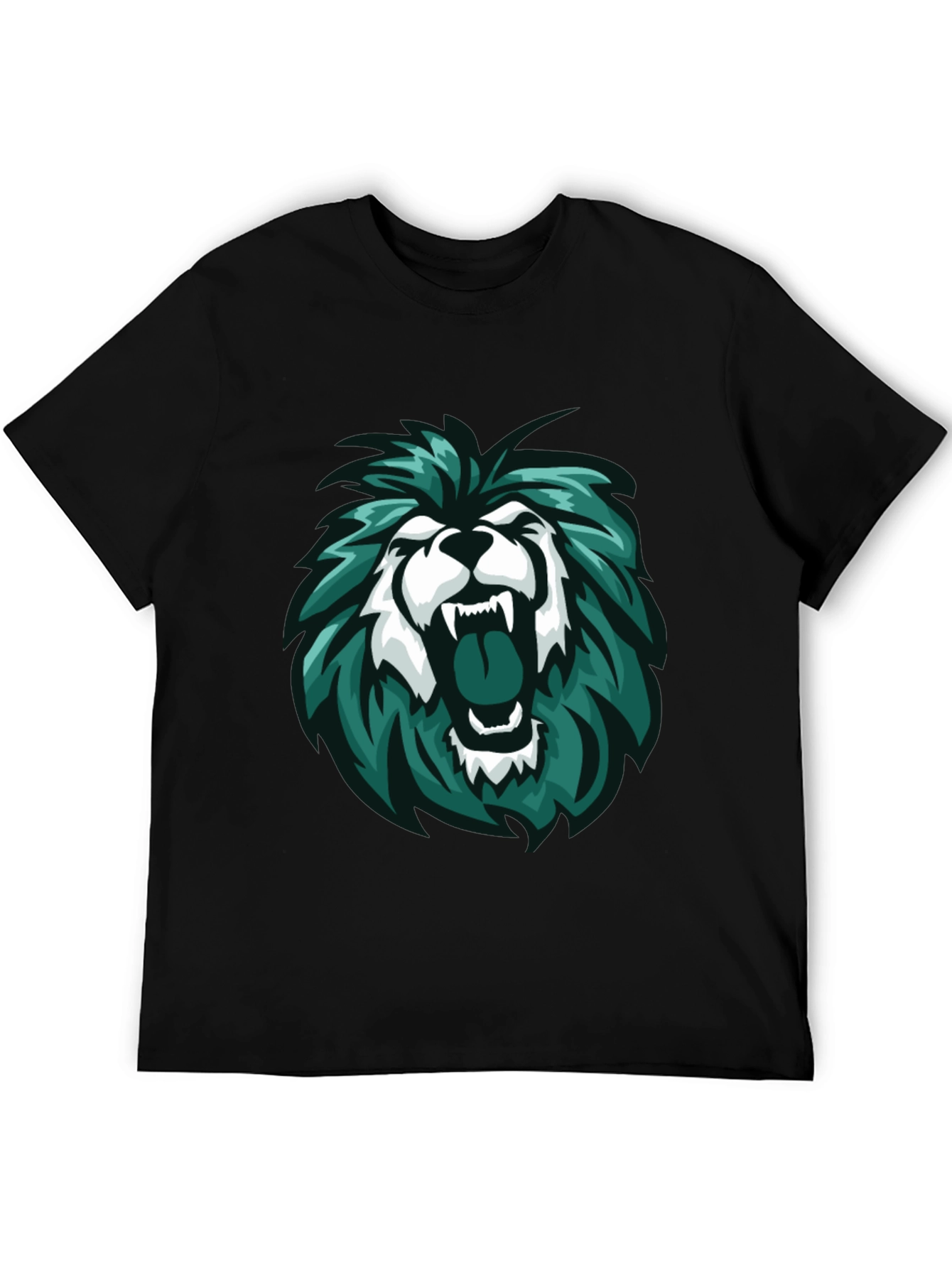 Lion Graphic Tee - Mens Black T-Shirt