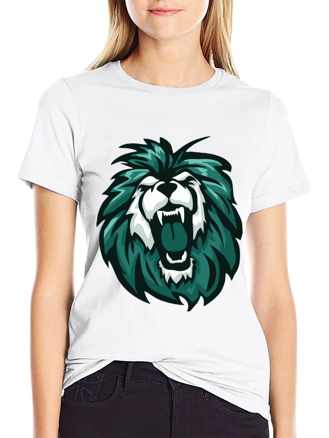 Lion Graphic Tee - Mens Black T-Shirt