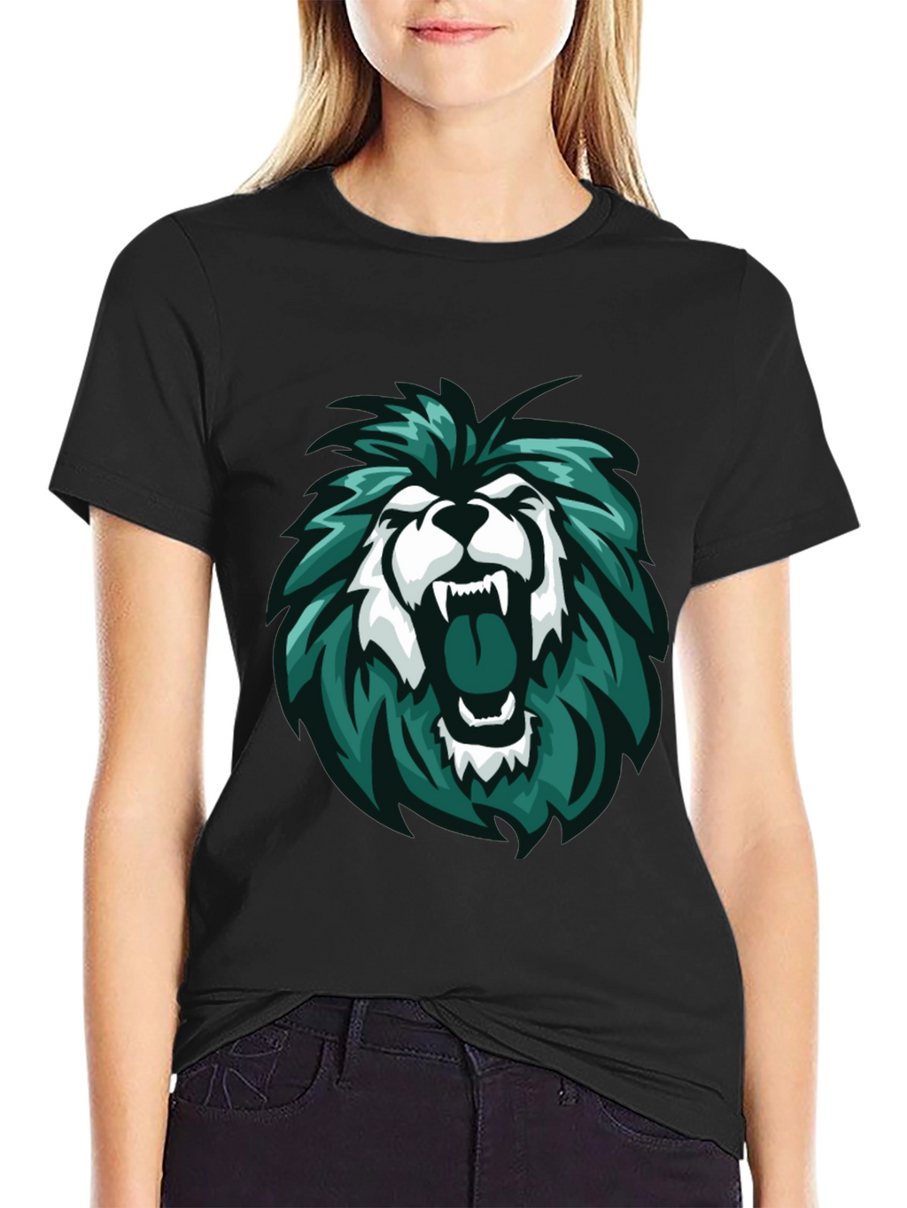 Lion Graphic Tee - Mens Black T-Shirt