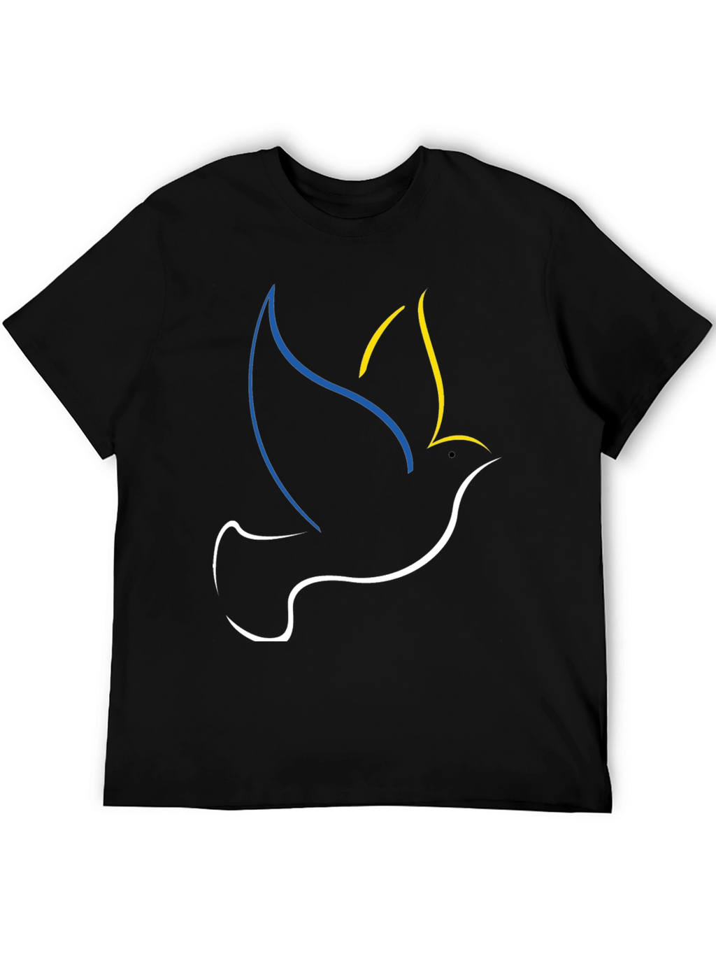 Ukraine Dove Peace T-Shirt Black