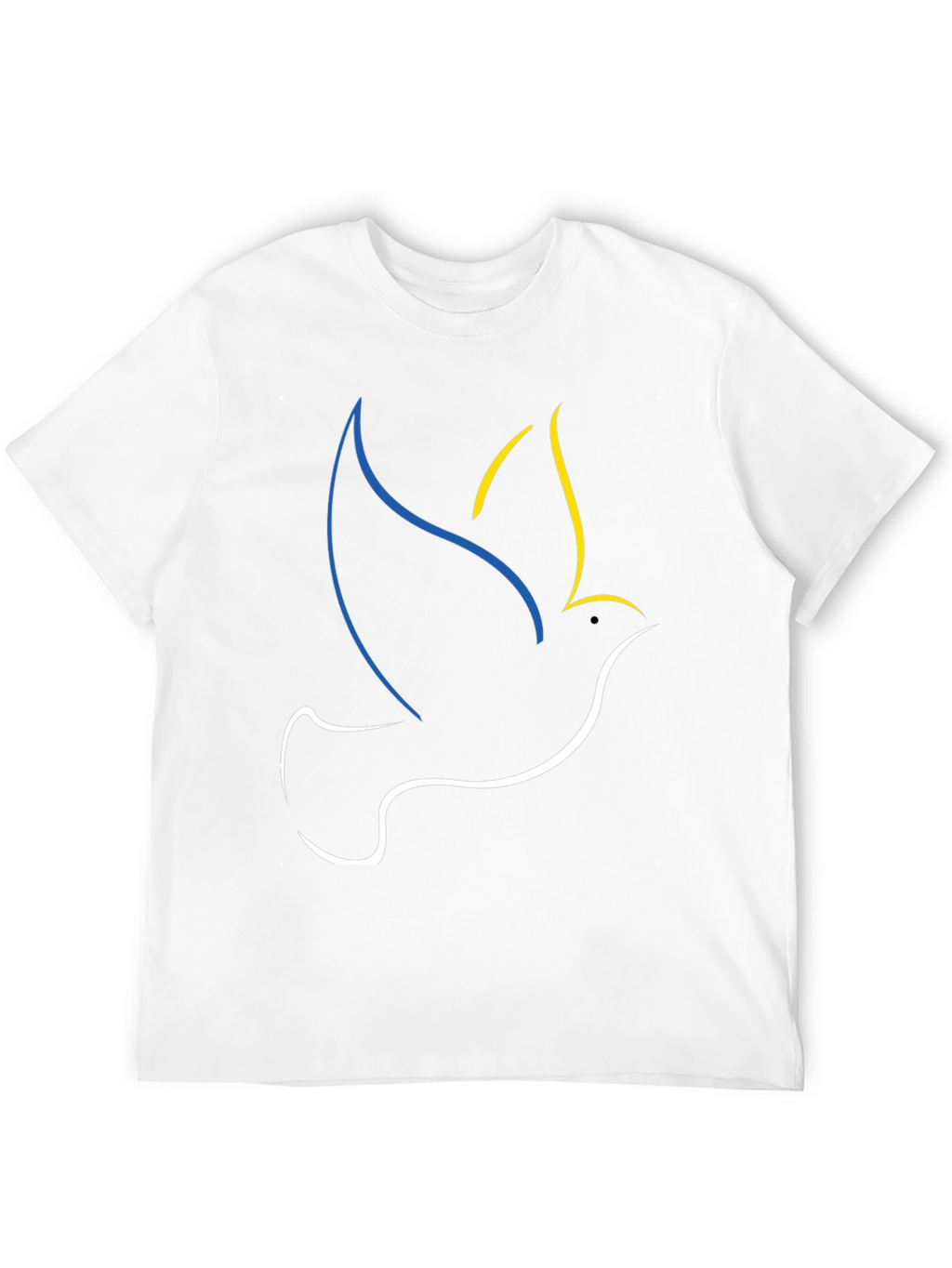 Ukraine Dove Peace T-Shirt Black