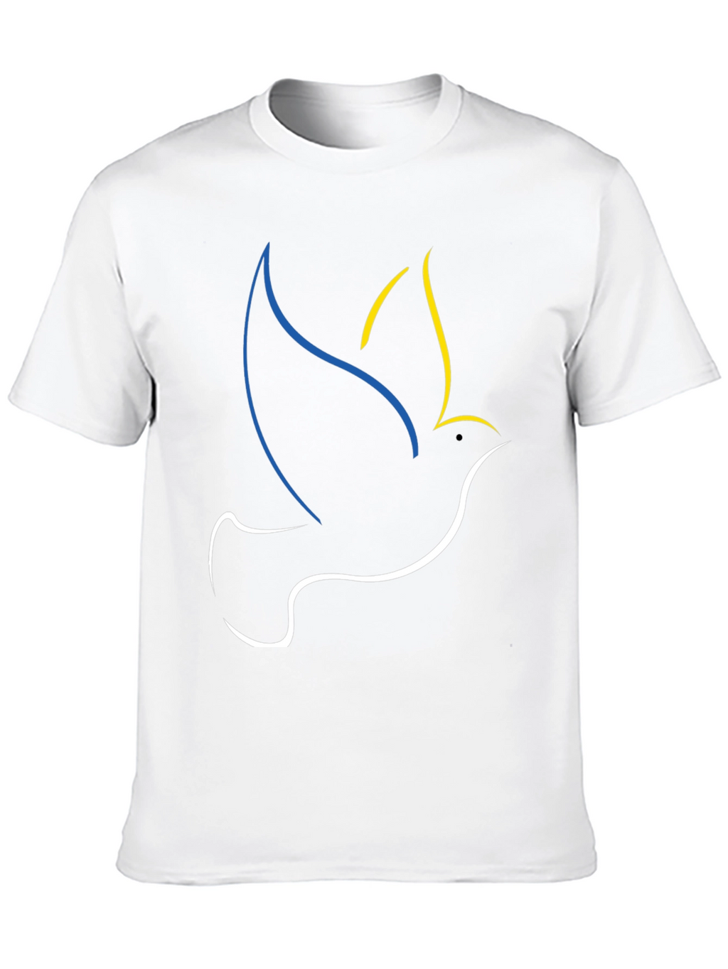 Ukraine Dove Peace T-Shirt Black