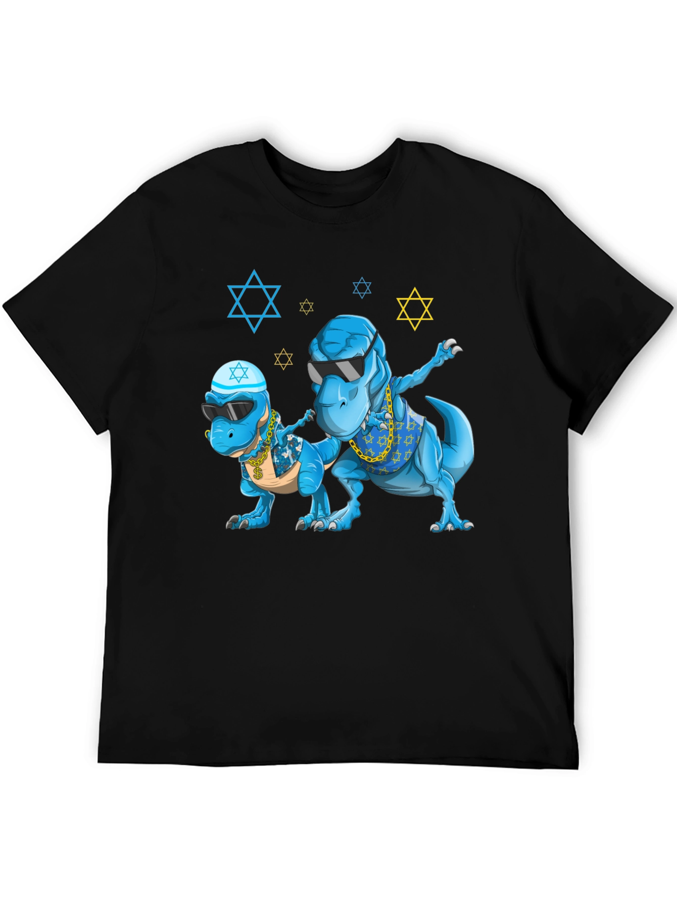 Dinosaur Graphic Tee - Fun Jewish T-Rex Design