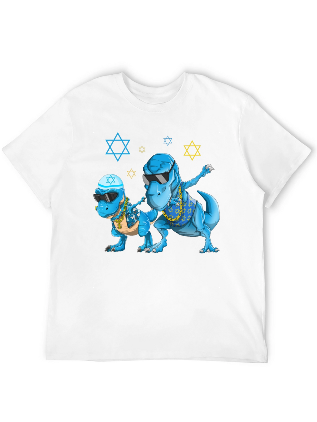 Dinosaur Graphic Tee - Fun Jewish T-Rex Design