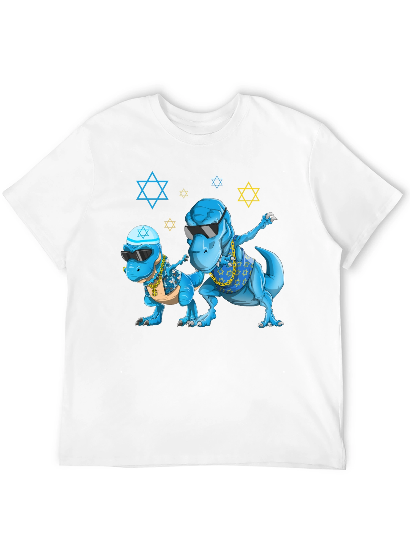 Dinosaur Graphic Tee - Fun Jewish T-Rex Design