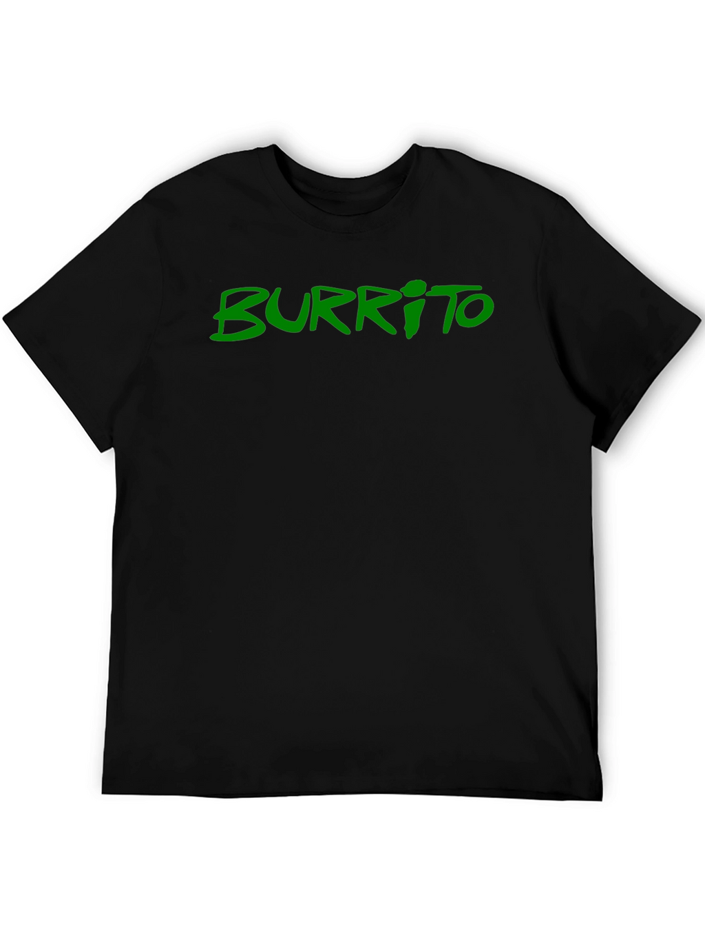 Mens Black Burrito Graphic Tee