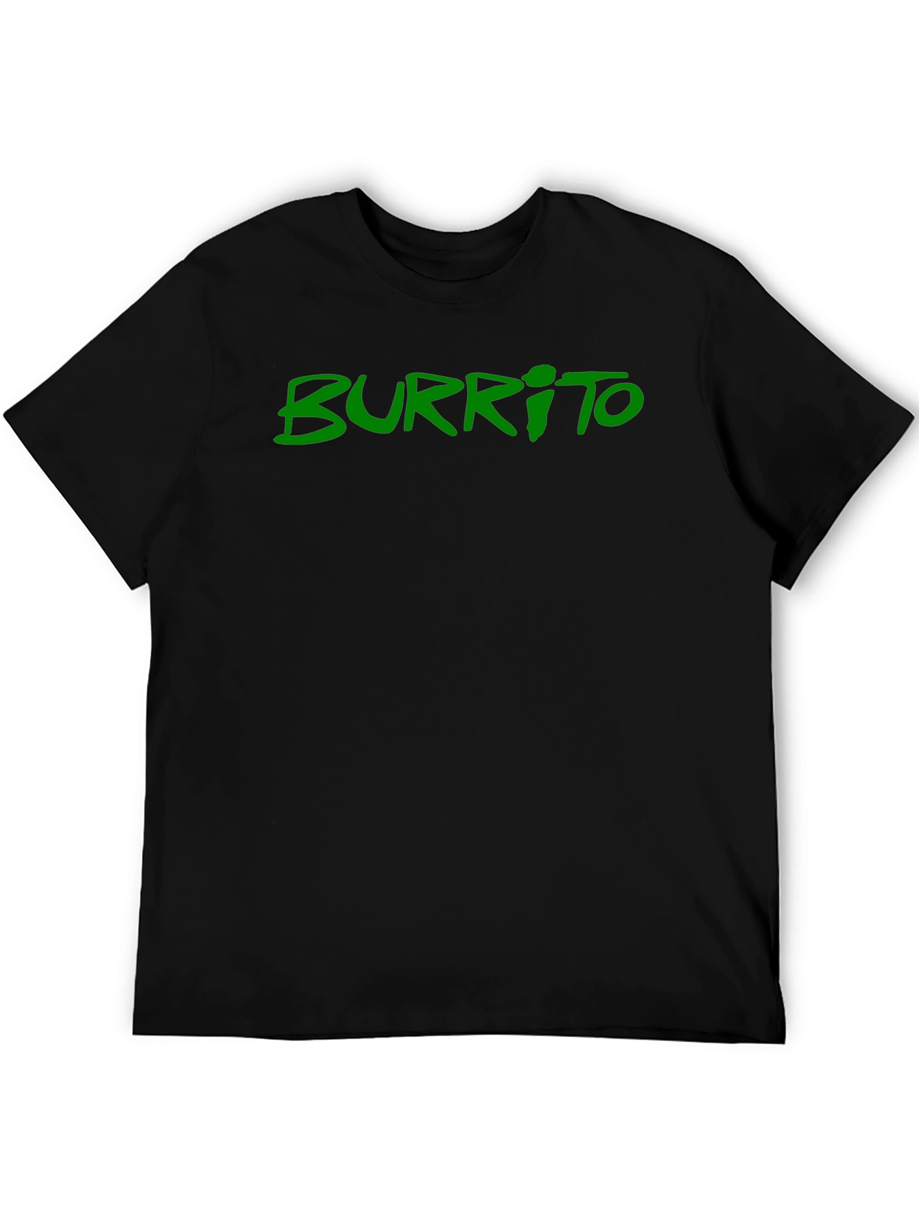Mens Black Burrito Graphic Tee