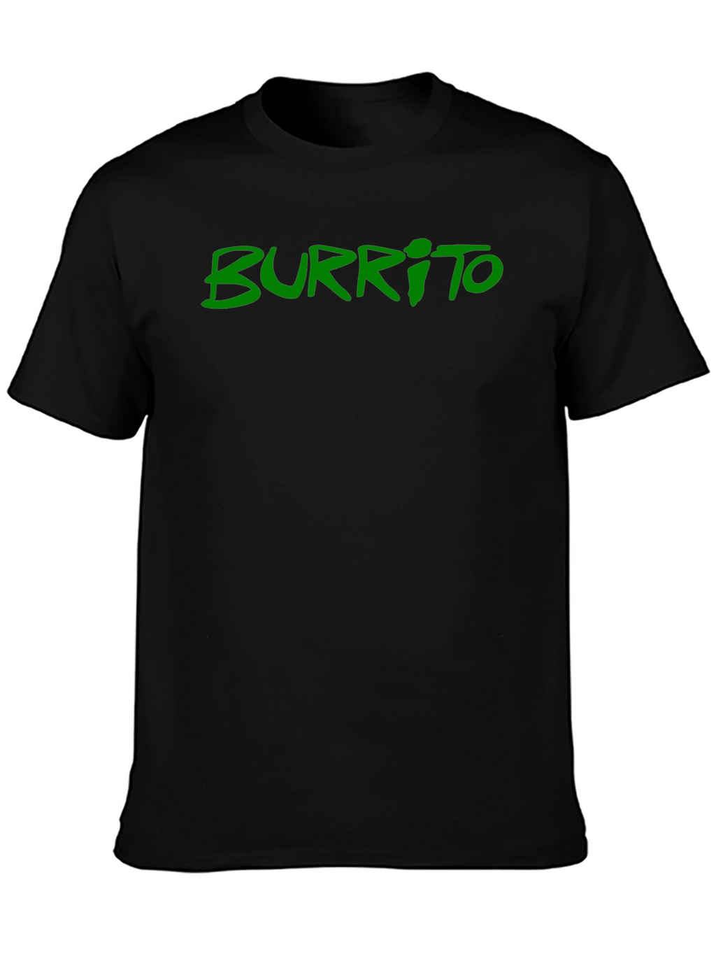 Mens Black Burrito Graphic Tee