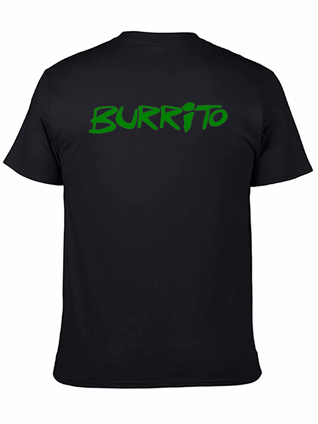 Mens Black Burrito Graphic Tee