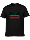 Sicilia Italia Flag T-Shirt - Italian Pride Tee